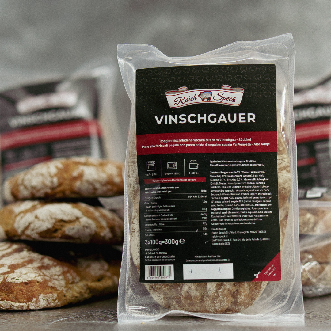 Vinschgauer Brötchen zum Aufbacken – 3 Stück