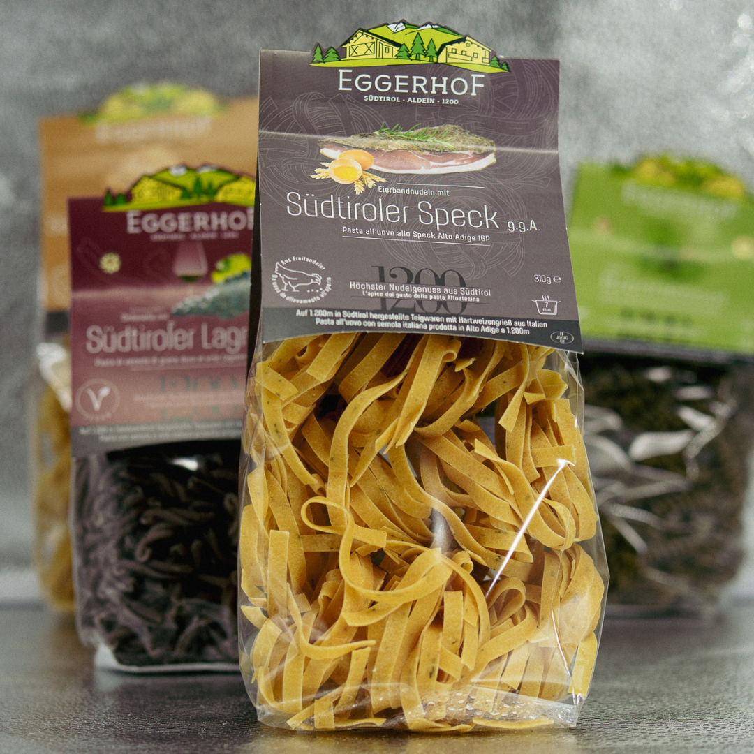 Südtiroler Speck-Nudeln vom Eggerhof – Herzhafte Pasta mit echtem Speck
