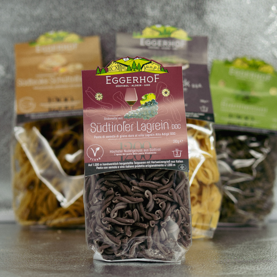 Lagrein-Nudeln vom Eggerhof – Edle Pasta mit Südtiroler Rotwein