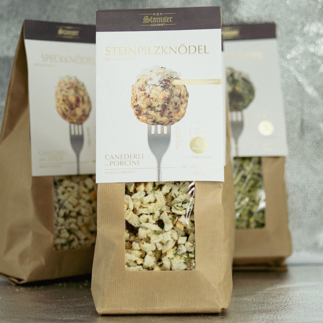 Steinpilzknödel-Mischung vom Stamserhof – Südtiroler Pilzknödel