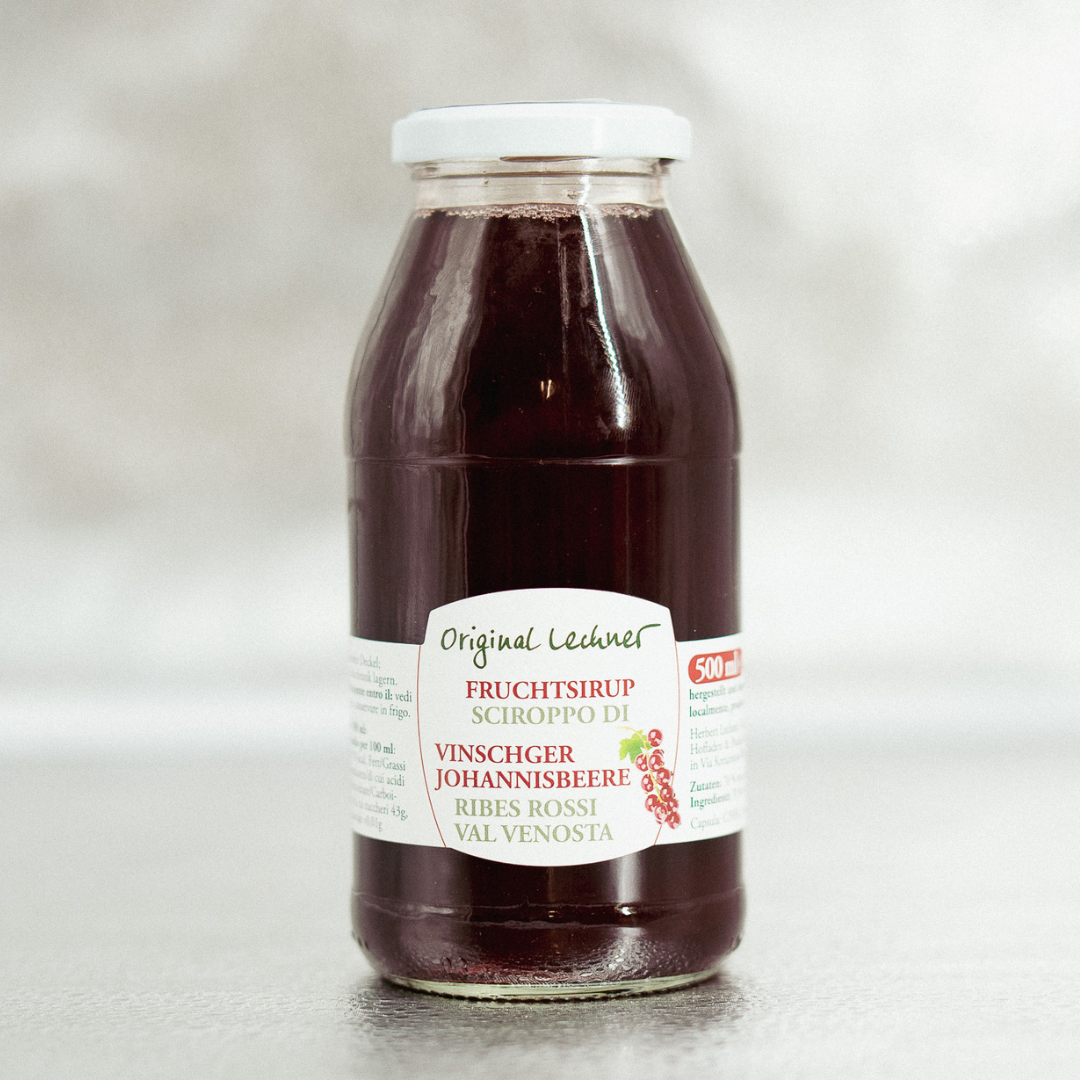 Vinschger Johannisbeersirup – herb & erfrischend 500ml