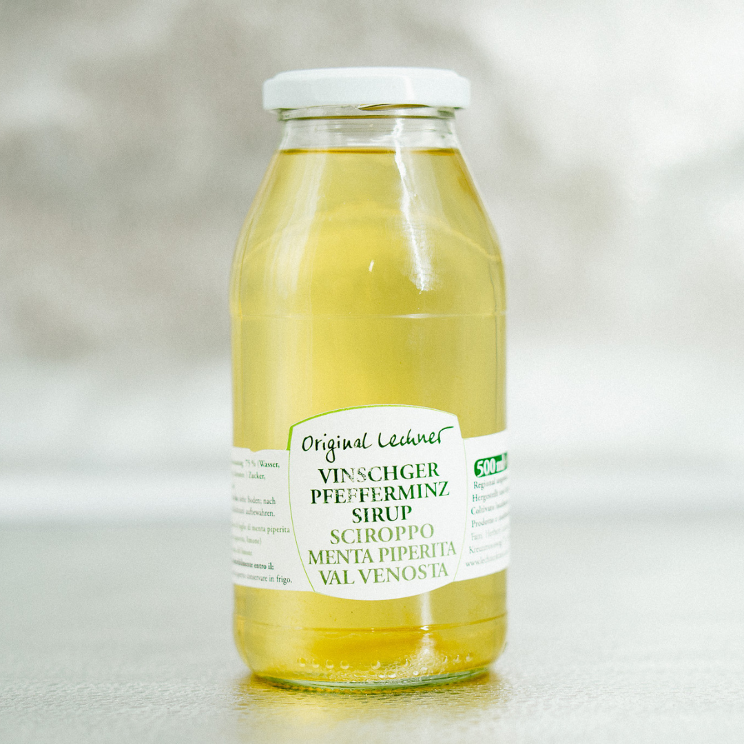 Vinschger Pfefferminzsirup – frisch & kühl 500ml