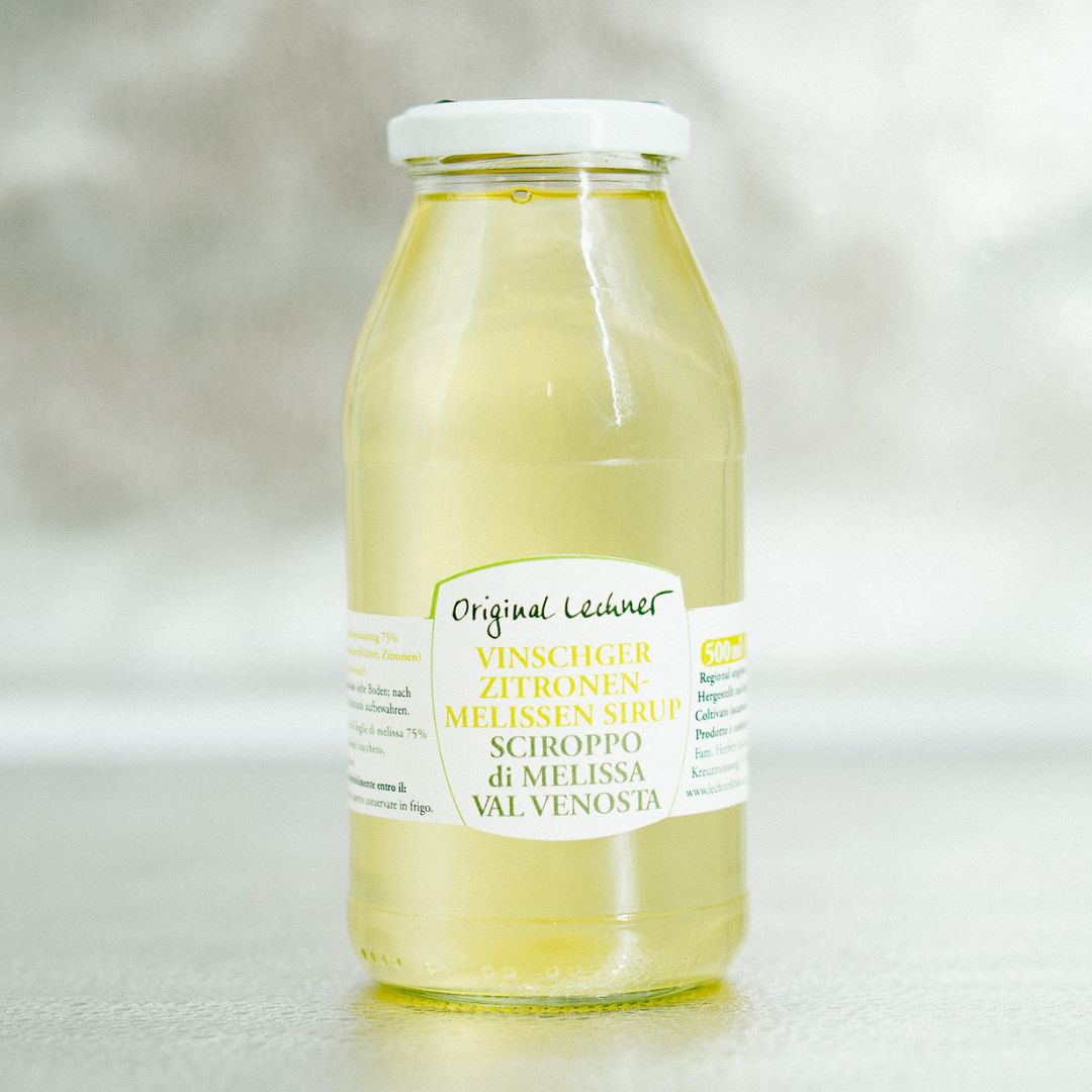 Vinschger Zitronenmelissensirup – zart & zitronig 500ml