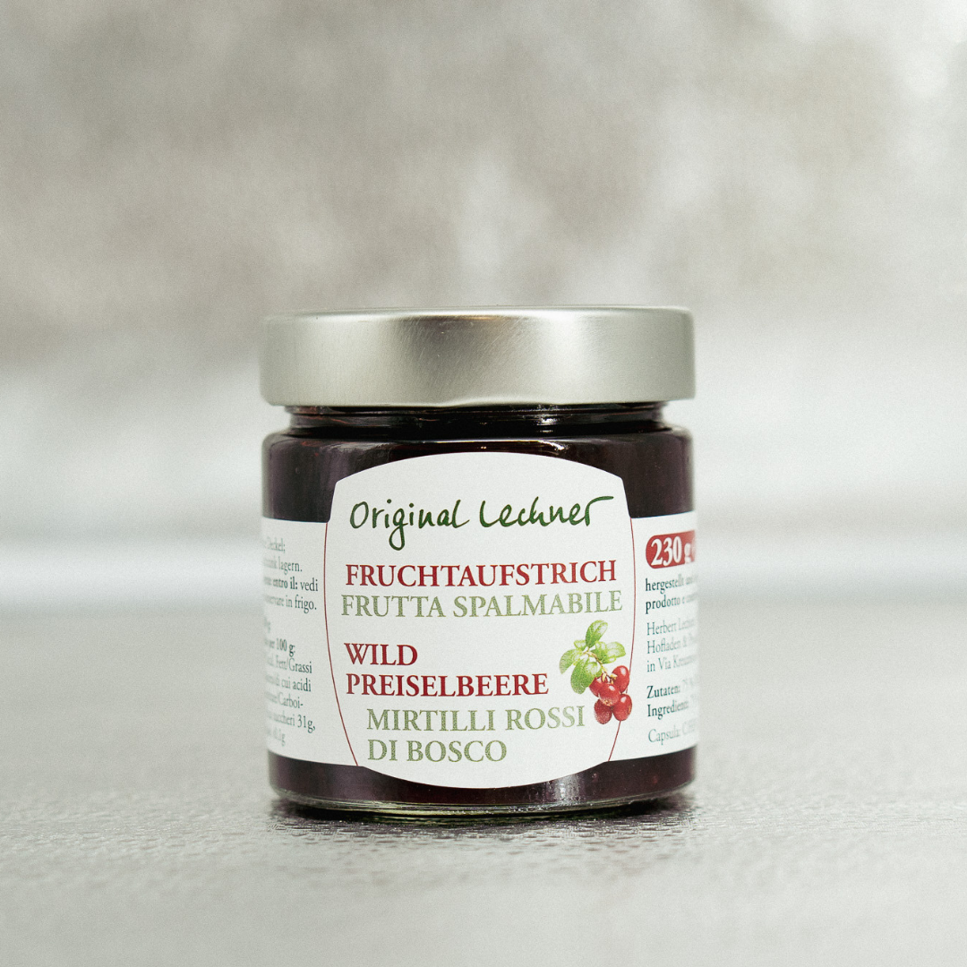 Wildpreiselbeeraufstrich – herb & edel aus dem Vinschgau